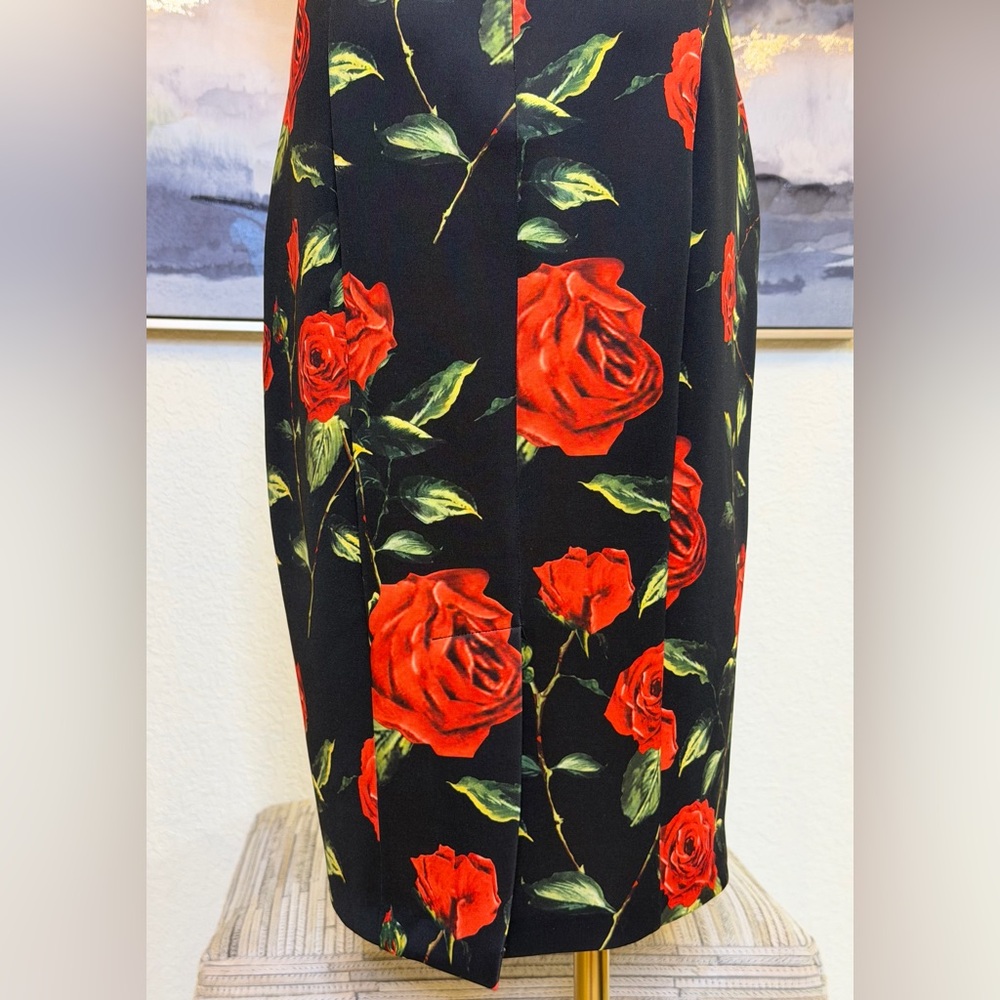 Alexia Admor Bodycon Rose Print Dress | Elegant Figure-Flattering Cocktail dress - Picture 8 of 11